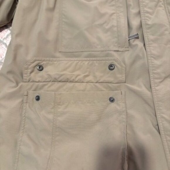 Eddie Bauer Goose Down Jacket Mens XXLarge Beige Mid-length Parka Full zip - Picture 5 of 16